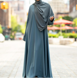 gray abaya