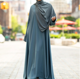 gray abaya