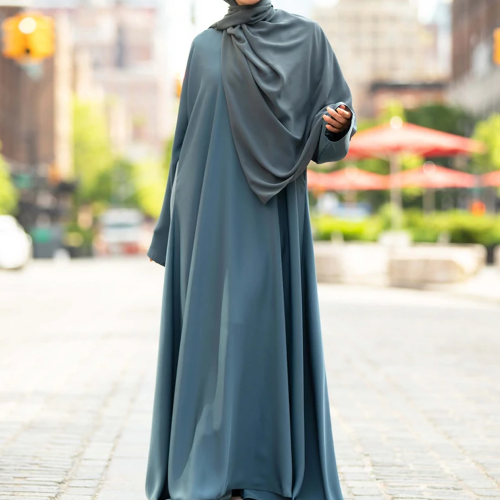 gray abaya