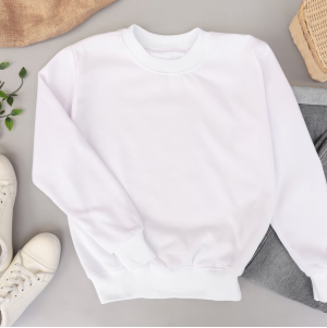 Plain white hoodie