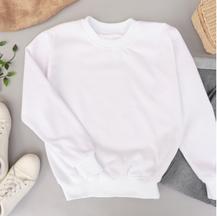 Plain white hoodie